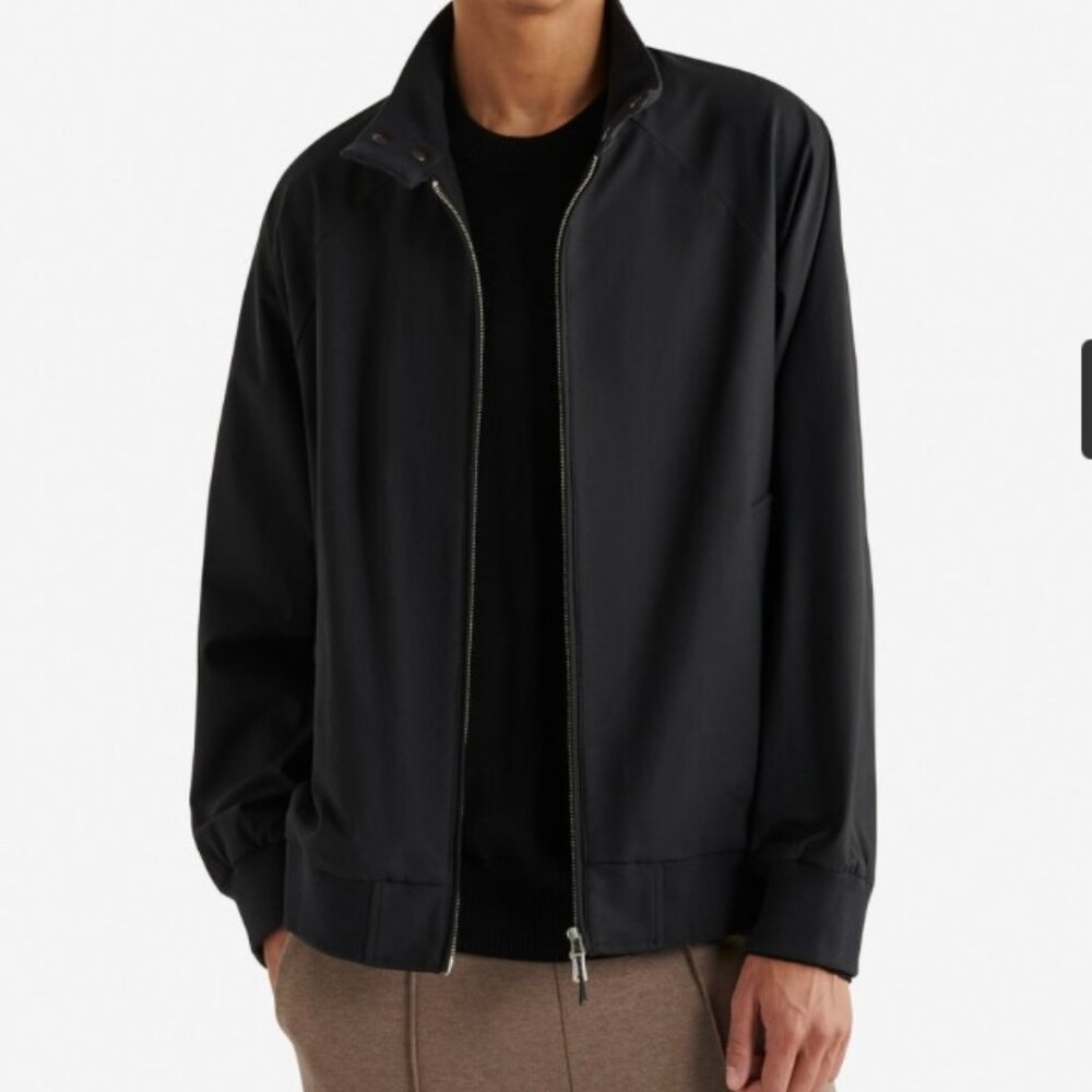 Roots Men's Black Park Tech Harrington Jacket - Size Medium